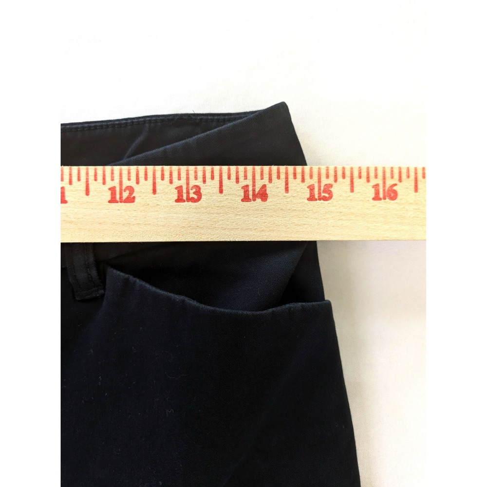 Jones New York Signature Black Dress Pants Petite 8P Cotton Stretch Straight Leg - Picture 4 of 5